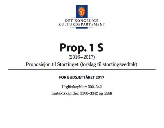 Kulturalliansen ikkje på statsbudsjettet