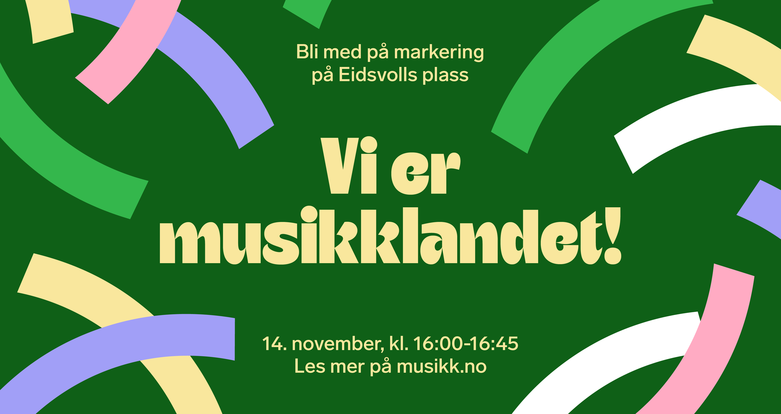 Vi er musikklandet: Møt opp på markering av fremtidens musikkpolitikk!